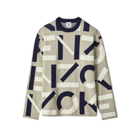 Kenzo Men's Jacquard Monogram Comfort Jumper Sweater