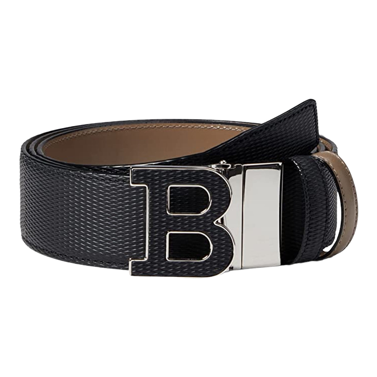 Bally Men's B Buckle 40mm Reversible Leather Belt