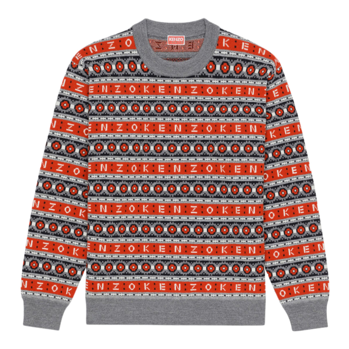 Kenzo Men's Merino Wool Jacquard Jumper Sweater