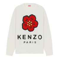 Kenzo Paris Men's 'Boke Flower' Merino Wool Jumper Sweater