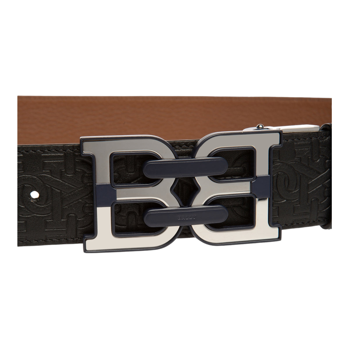 reversible monogram belt