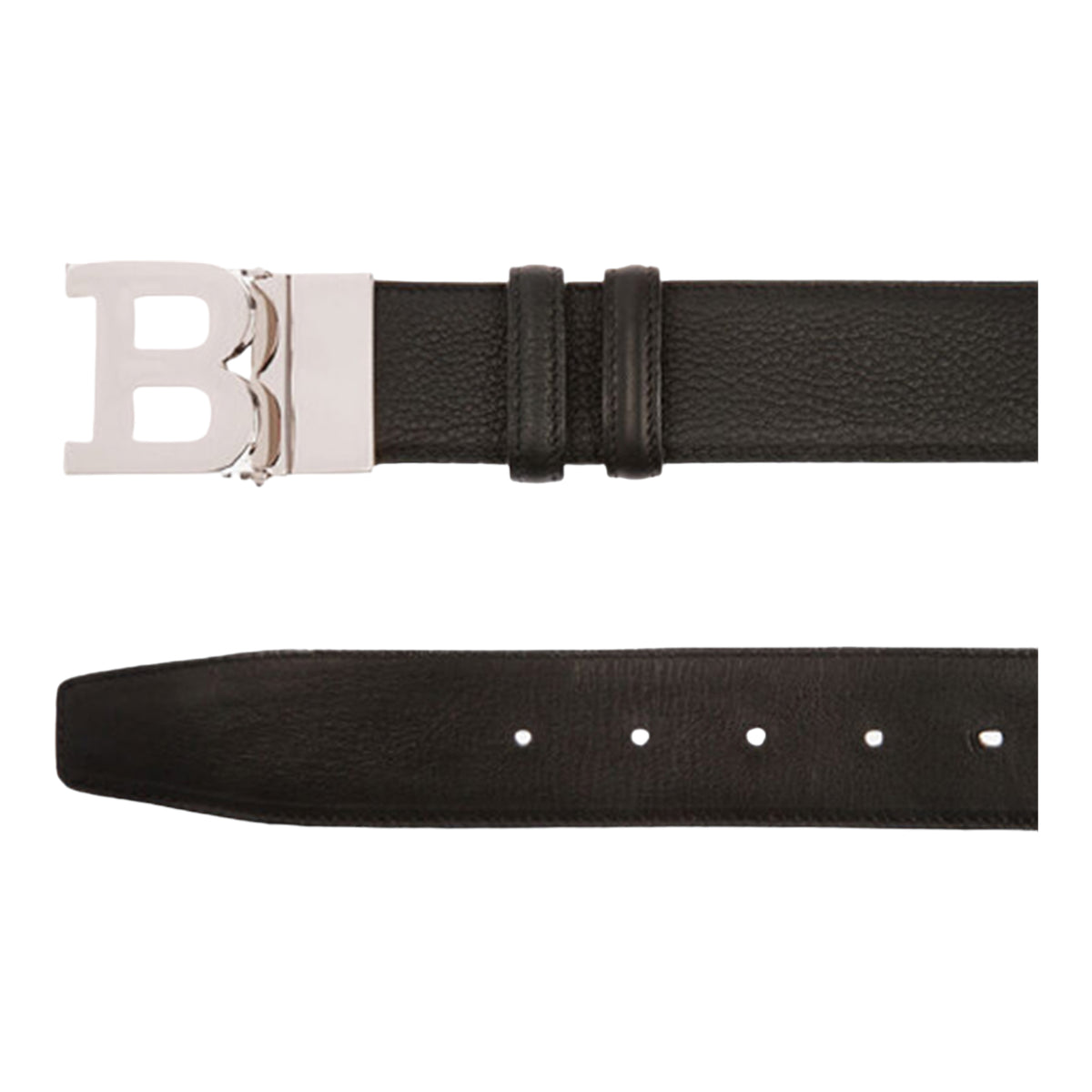 Buy BOSS Monogrammed Reversible Leather Belt, Black Color Men