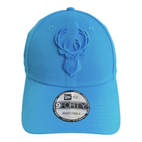 New Era Milwaukee Bucks Custom Monochrome 9Forty Stretch Snapback Baseball Cap - Turquoise