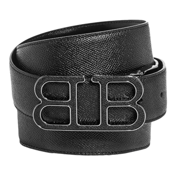 Men's Reversible Bb Monogram Belt in Black