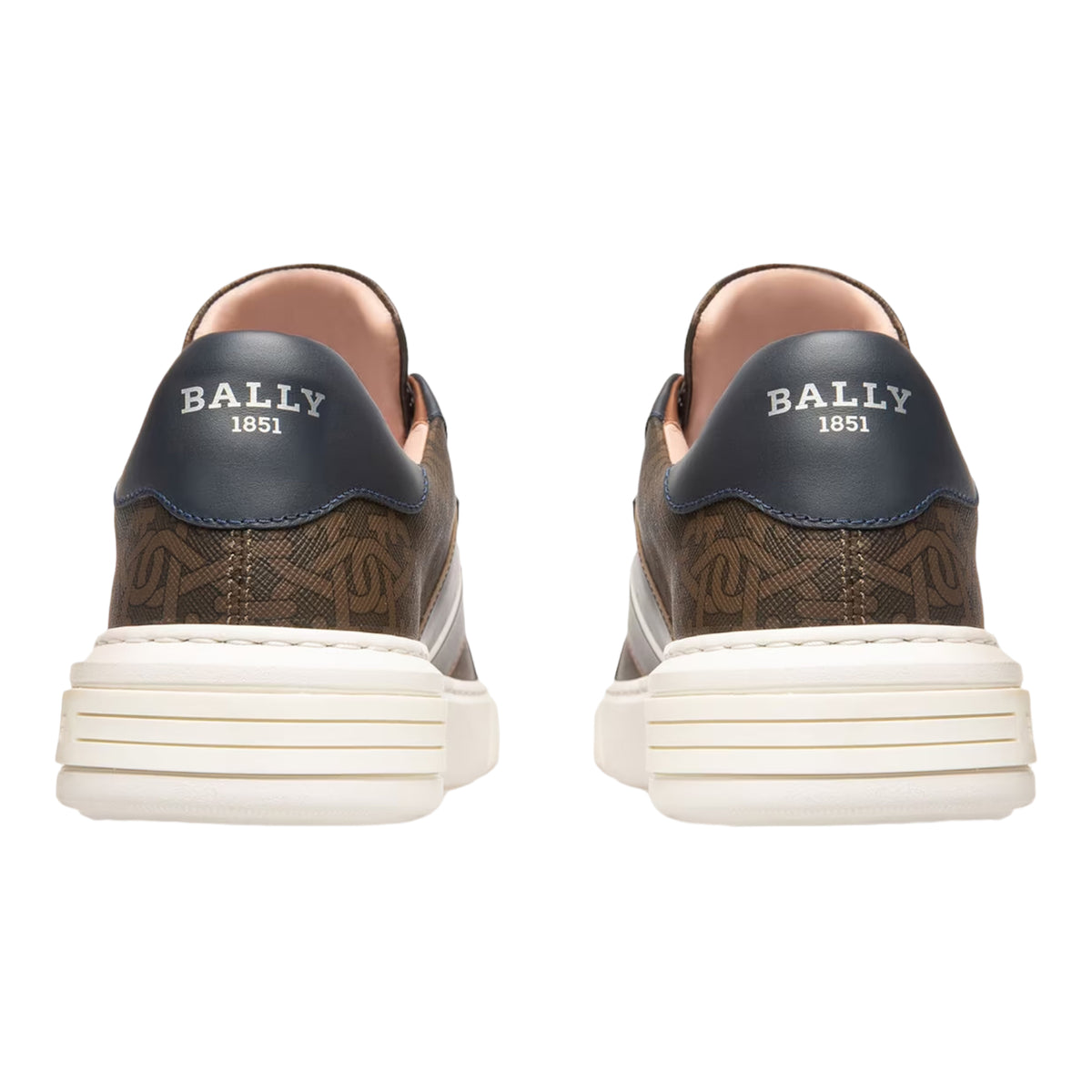 Bally Women's Myron Monogram Leather Sneakers