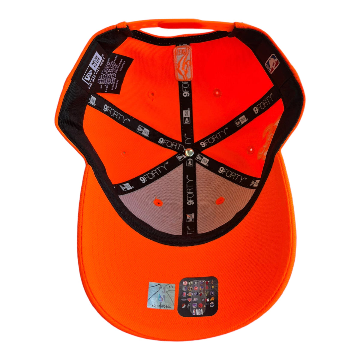 New Era Milwaukee Bucks Custom Monochrome 9Forty Stretch Snapback Baseball Cap - Neon Orange