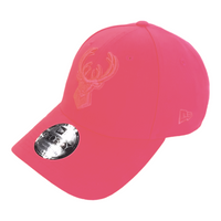 New Era Milwaukee Bucks Custom Monochrome 9Forty Stretch Snapback Baseball Cap - Neon Pink
