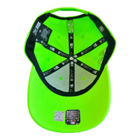 New Era Milwaukee Bucks Custom Monochrome 9Forty Stretch Snapback Baseball Cap - Neon Green