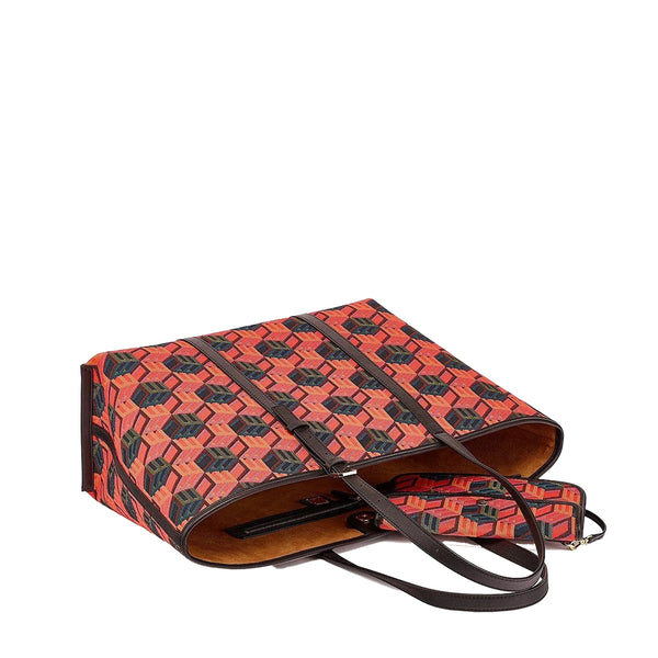 MCM Shopper in Cubic Monogram Jacquard
